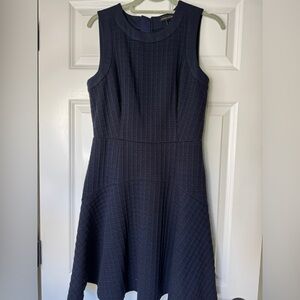 Banana Republic Textured Navy Mini Dress